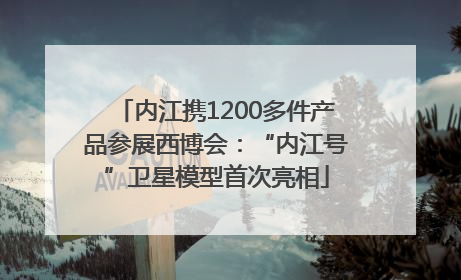 内江携1200多件产品参展西博会：“内江号”卫星模型首次亮相